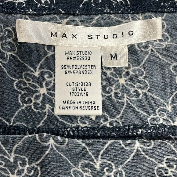 Max Studio Tiered Pull On Elastic Waist Mini Skirt M - Picture 7 of 9